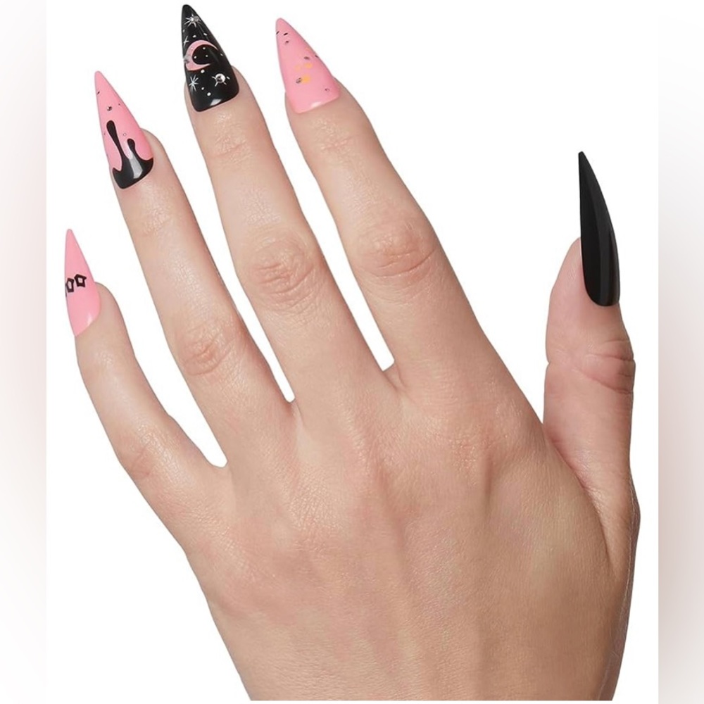 🎃🎉HP🎉KISS “Casting Spells” Halloween Voguish Fantasy Glam Gel Nail Kit - Picture 4 of 7